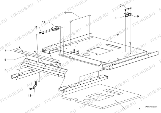 Взрыв-схема микроволновой печи Rex Electrolux FQC460CXE - Схема узла Section 2